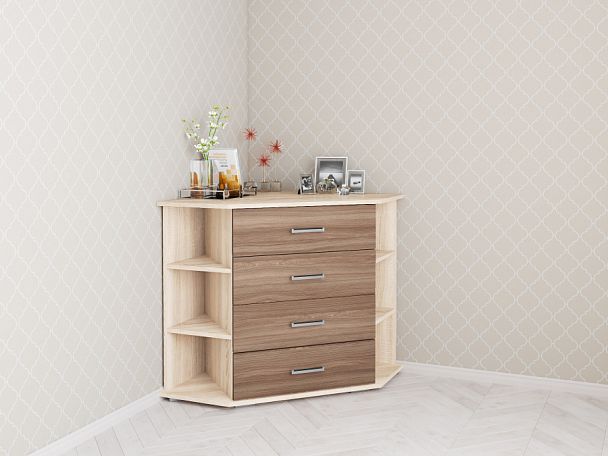 Комод Катрин 7 (790х770х770) дуб сонома/ясень шимо - Вид 1