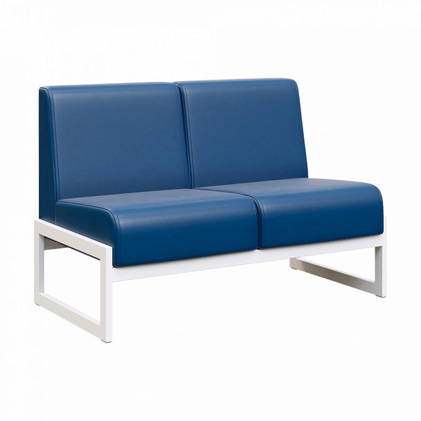 Диван двухместный "MODULE" MD.D2 Белый+синий - Вид 1