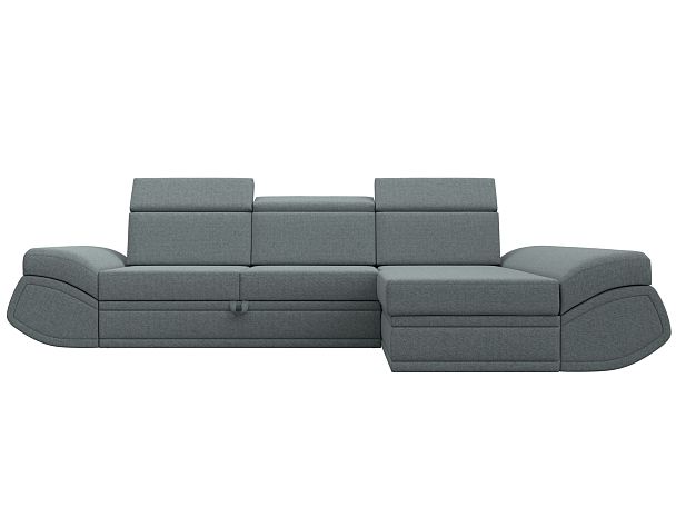 Диван угловой Лига-032 правый угол Рогожка серый - Вид 2