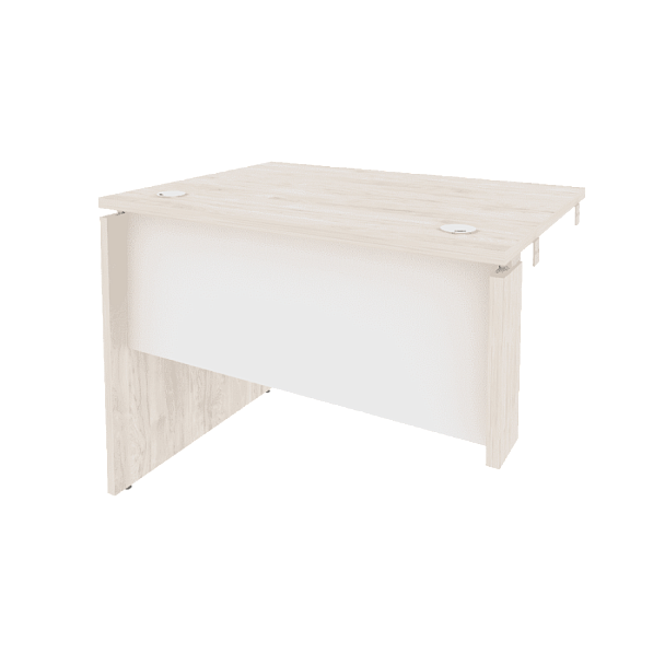 Onix Стол-приставка левый к опорным элементам O.SPR-1.7 (L) Денвер светлый/Белый бриллиант 980*720*750 - Вид 1