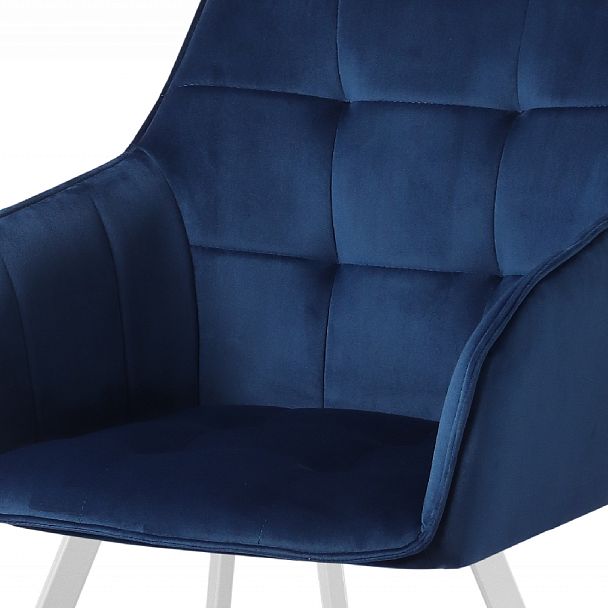 Комплект кресел поворотных Мони, Confetti blue/белый, 4 шт. - Вид 7