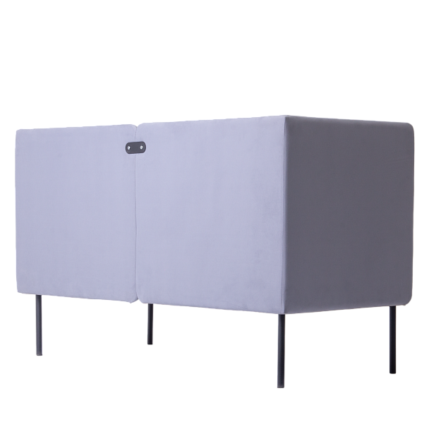 Диван Garda, велюр Velutto 24, экран велюр Velutto 49, ножки металл - Вид 5