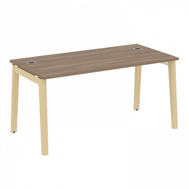 Стол рабочий руководителя "Onix wood direct" OW.SRR-4.8 дуб аризона/дуб светлый - Вид 1