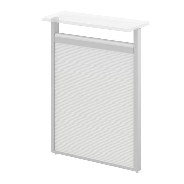 Модуль сплошной "Логика-ресепшн"  ПК-ЛГР-МДС112х80П-В1-160 белый - Вид 1