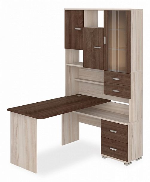 Стол компьютерный Домино СР-620/140 Карамель/Шамони правый - Вид 1