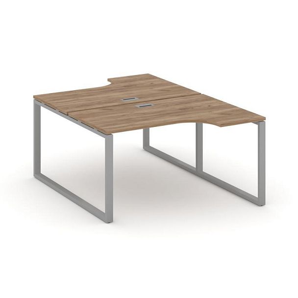 Стайл Проджект Рабочая станция эргоном. SN-6O.DRPA-001 Дуб Табак/Металл Серый 1380*1232/1992*750 - Вид 1