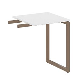 Metal System Quattro Приставной элемент на О-образном м/к 40БО.ПР-1 Белый/Мокко металл 600*600*750 - Фото предпросмотра