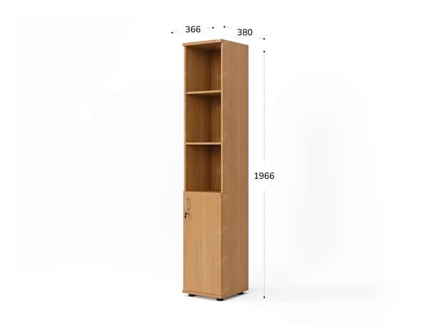 UNITY РШК-04 БУК Комбинированный шкаф Правый 366x380x1966 - Вид 4