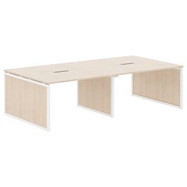 Конференц стол XQPSCT 2714 Бук Тиара/Белый 2720х1406х750 XTEN-QP - Фото предпросмотра