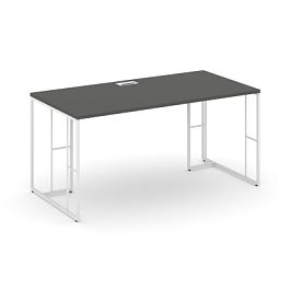 Rift Direct Стол руководителя RF.SR-023 Антрацит/Металл Белый 1380*800*750 - Фото предпросмотра