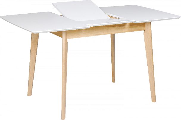 Стол деревянный раскладной Норден 100 Белый/Натуральный - Вид 4