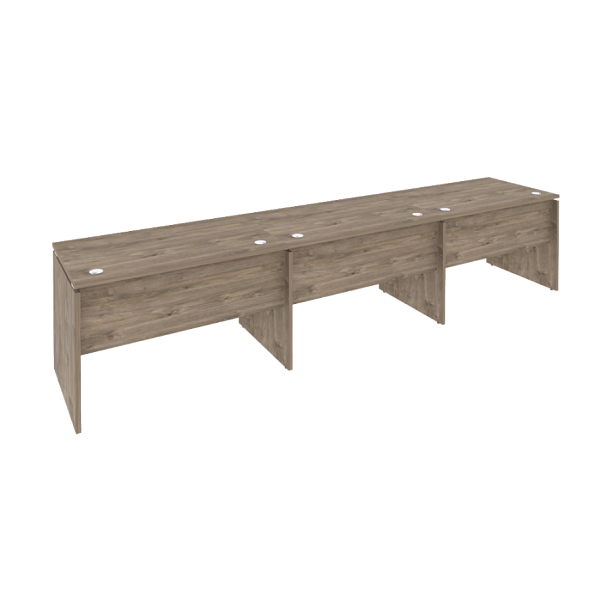 Onix Рабочая станция O.RS-3.2.7 Тиквуд темный 3540*720*750 - Вид 1