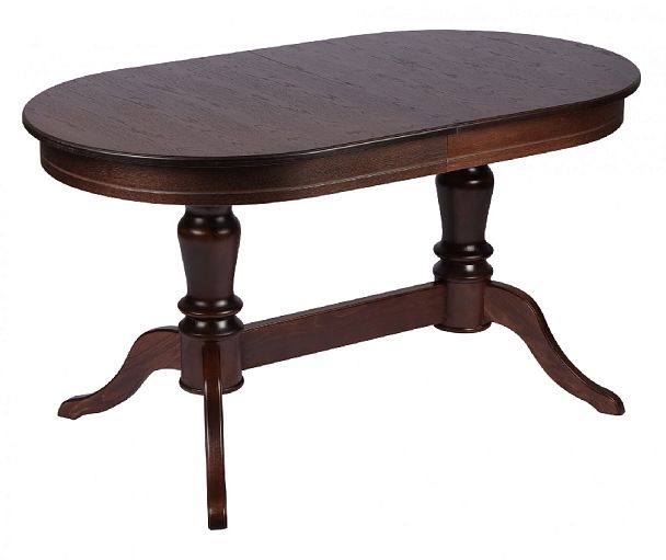 Обеденная группа стол Арей 160(210)х90х76 Темный орех и 4 стула Камир Темный орех/Бежевый жаккард - Вид 2