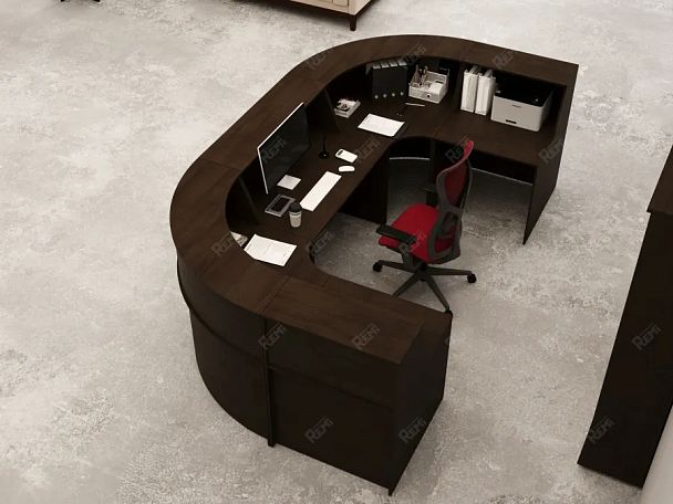 ЛАЙТ / LIGHT RLG066-9x8 Блок ресепшн 90x80x125 Венге - Вид 7