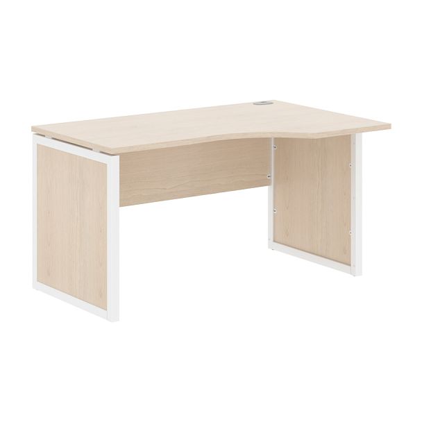 Стол эргономичный XQPCET 149(R) Бук Тиара/Белый 1400х900х750 XTEN-QP - Вид 1