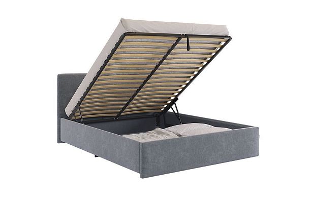 Кровать с подъемным механизмом Веста 160х200 см ZP.KM1.6-21.2171 графит (велюр) - Вид 5