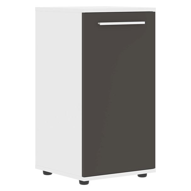 Шкаф малый узкий ELCS 42.1 Мокко/Белый/Белый 426х430х832 EDIS - Вид 1