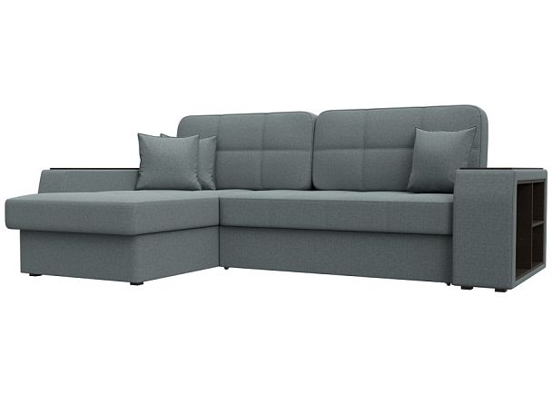 Диван угловой Брюссель левый угол Рогожка серый - Вид 1