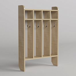 Шкаф для полотенец напольный 4-местный - Фото предпросмотра