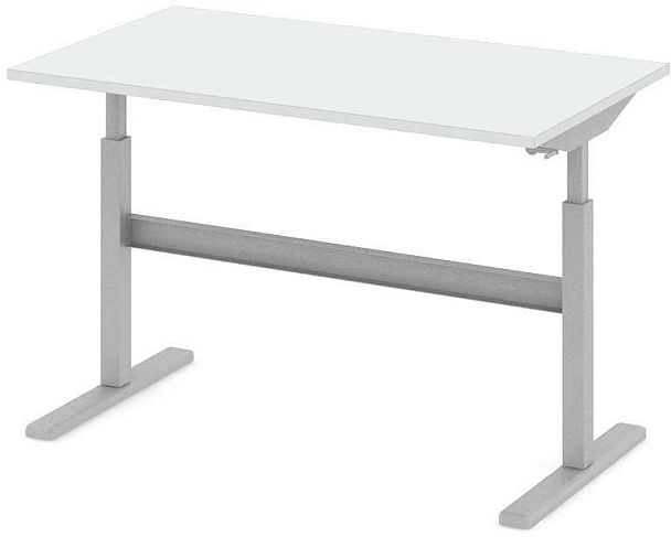 Стол офисный рабочий "Трансформер"  ПК-ТРС-СТ140Х80/МРМ-В1-76 белый - Вид 1