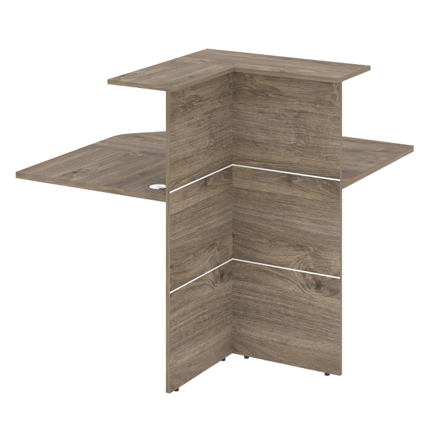 Модуль угловой внутренний высокий "Onix" О.R-MU.VNU тиквуд темный - Вид 1