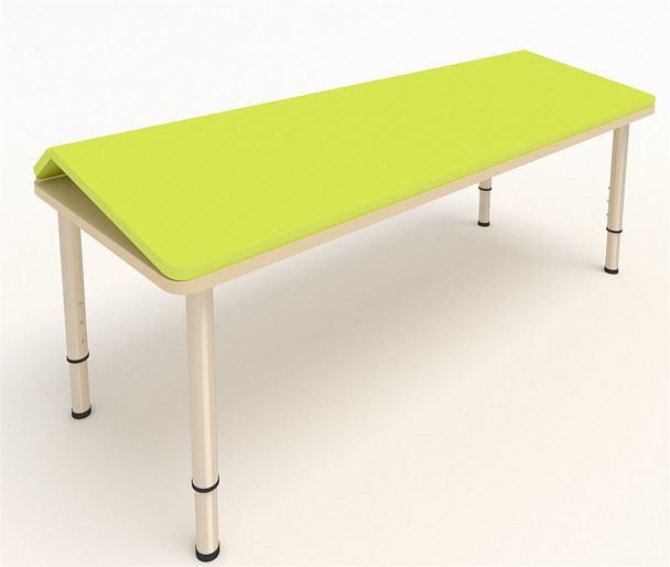 Детский стол с регулируемой наклонной столешницей желтый, гр.0-3 - Вид 1