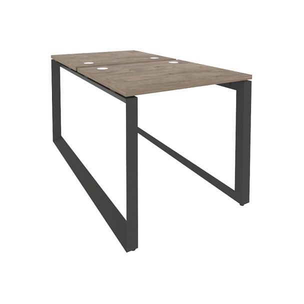Onix Рабочая станция на О-образном м/к O.MO-D.RS-2.0.7 Тиквуд темный/Антрацит металл 780*1475*750 - Вид 1