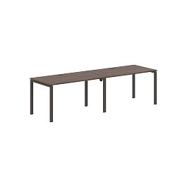 Стол 2-х местный EUWST 2780 Дуб Денвер тёмный/Мокко 2726х800х750 EDIS - Фото предпросмотра