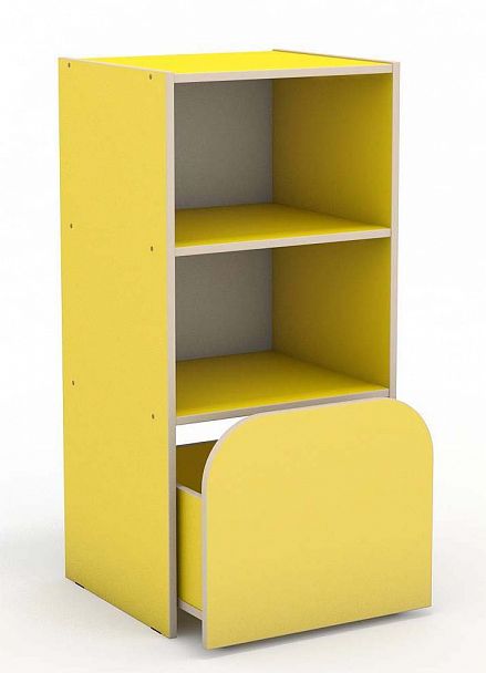 Секция 3-х ярусная с выкатным ящиком для Стенки "Антошка" - Вид 4