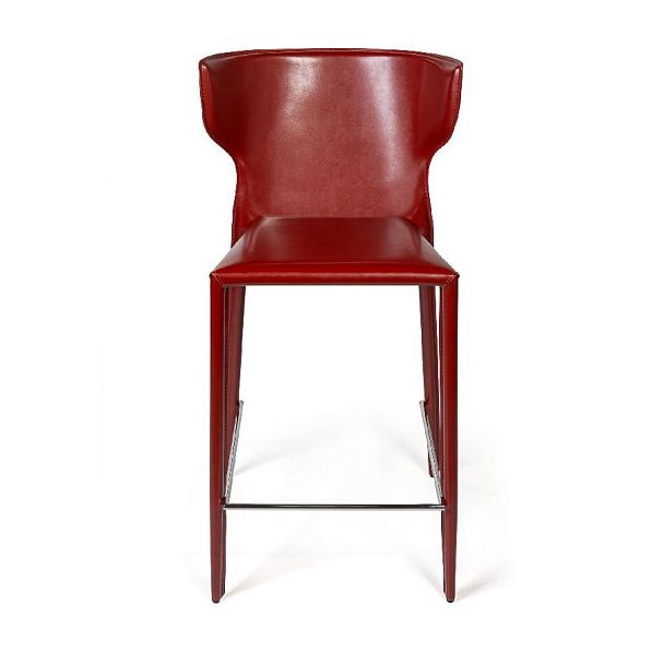 Стул полубарный Austin, кожа ретро-красный - Вид 9