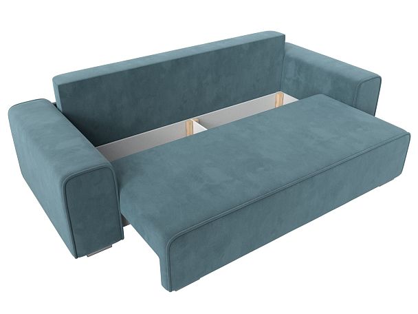 Прямой диван Лига-029 Велюр бирюзовый - Вид 7