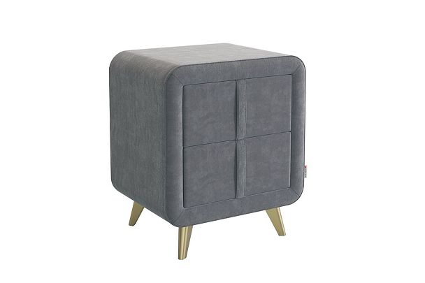 Тумба прикроватная Софи 2 TM-001.2.2171 графит (велюр) - Вид 2