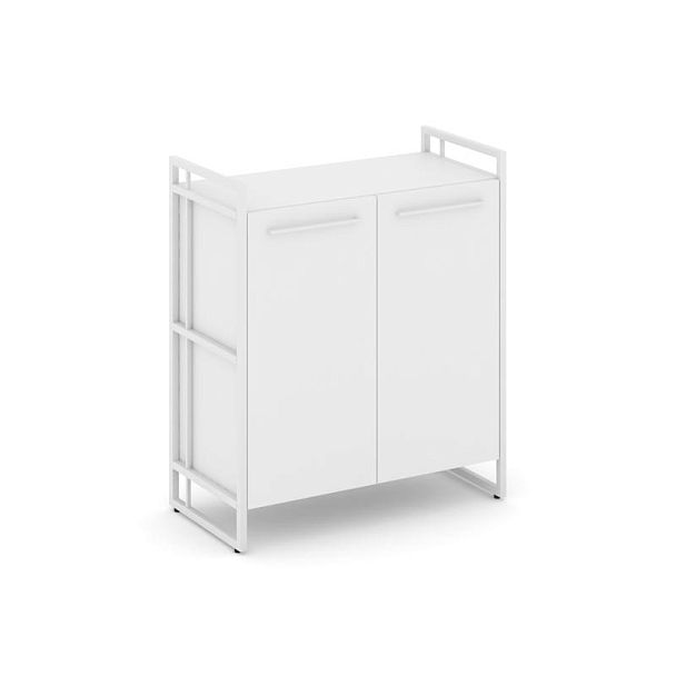 Rift Шкаф 2 ниши широкий RF.SS-21 Белый Бриллиант/Металл Белый 798*396*924 - Вид 1