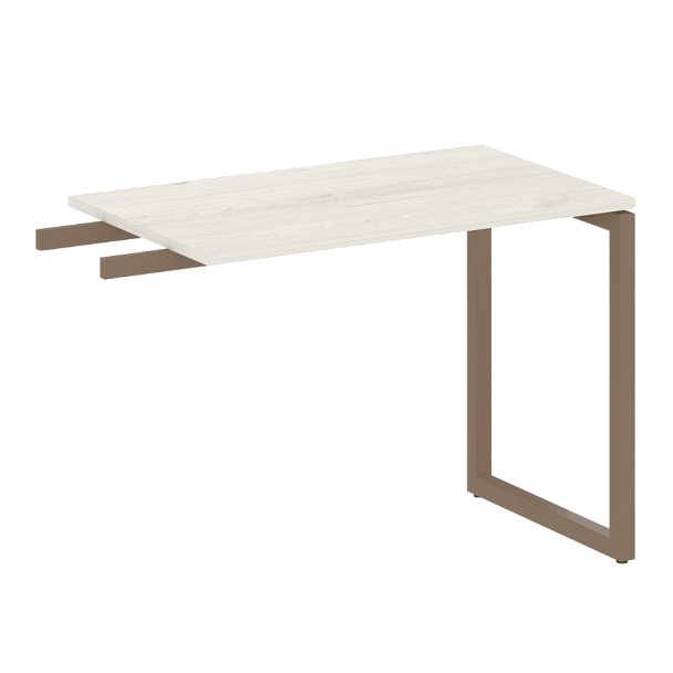 Metal System Quattro Приставной элемент на О-образном м/к 40БО.ПР-3 Дуб наварра/Мокко металл 1000*600*750 - Вид 1