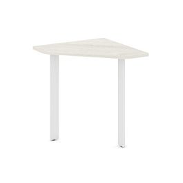 Style Project Next Угловой элемент стола SN-59.USP-021 Дуб Наварра/Металл Белый 800*800*750 - Фото предпросмотра