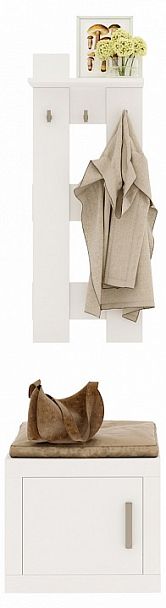 Вешалка с тумбой Toivo ТОЙ-ПР 6 Белый - Вид 1