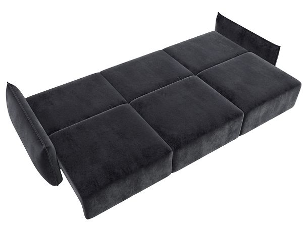 Диван прямой Лига-051 НПБ Лонг Велюр серый - Вид 10