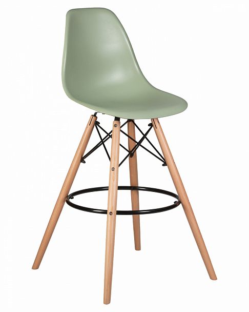 Стул барный DOBRIN DSW BAR (ножки светлый бук, цвет мятный (NX-G-09)) - Вид 1