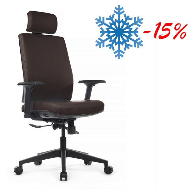 Кресло Boston KB023H Коричневое кожа Наппа - Вид 1