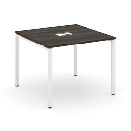 Concept Стол переговорный (1 столешница) CN.PRG-011 Дуб Мали/Металл Белый 980*980*750 - Фото предпросмотра