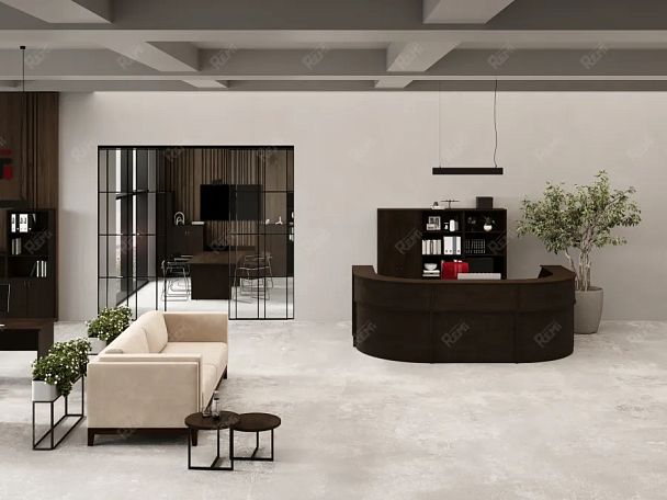 ЛАЙТ / LIGHT RLG068-11x9 Блок ресепшн с полкой 110x90x125 Венге - Вид 4