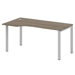 Metal System Стол криволинейный левый на П-образном м/к БП.СА-1 (L) Вяз/Серый металл 1600*900*750 - Фото предпросмотра