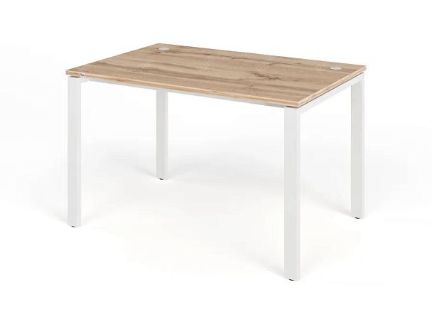 TANDEM RTD062-MK-120-V Стол прямой на металлокаркасе ун-й 1200х800х750 Вотан/Белый - Вид 1