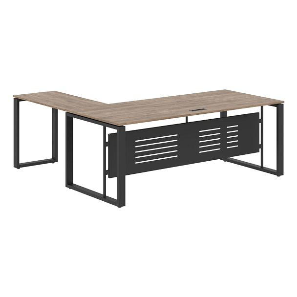 Стол руководителя ECT 2019M Кария Пальмира/Антрацит 2000х1900х750 ENIO - Вид 1