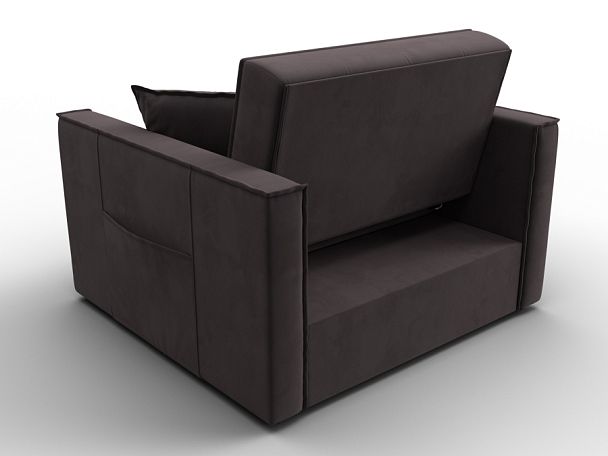 Кресло-кровать Лига-104 (80) Велюр коричневый - Вид 5