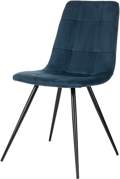 Стул для дома Бюрократ CH-K1 синий Holland 58 металл черный на ножках (CH-K1_1/HL58) - Вид 2