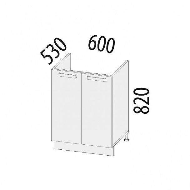 Стол под мойку "Тиффани" 19.50 - Вид 2