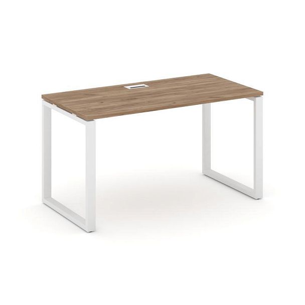Стайл Проджект Стол письменный SN-6O.SP-012 Дуб Табак/Металл Белый 1180*700*750 - Вид 1