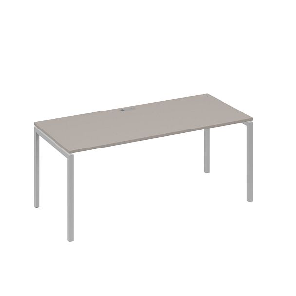 Стол письменный на металлокаркасе DUE A4 А4 Б2 026 БП мокко премиум / металлокаркас серый - Вид 1
