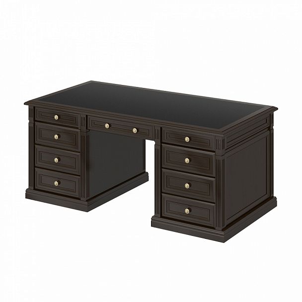 Стол "Версаль" ПК-ВР-СТ205Х90К/КП/1-В1-981 темный орех - Вид 1